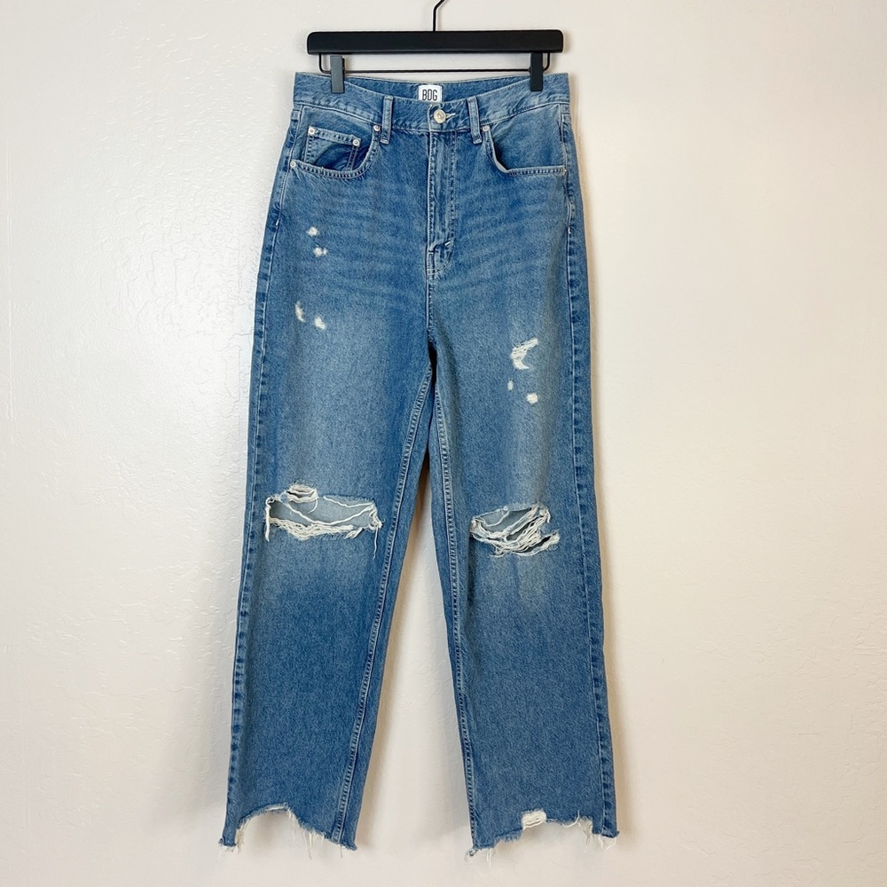 •BDG• Urban Outfitters‎ High Rise Baggy Jeans Size 30 100% Cotton Distressed - Picture 2 of 13